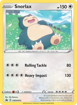 Pokémon-Karte Snorlax SWSH032