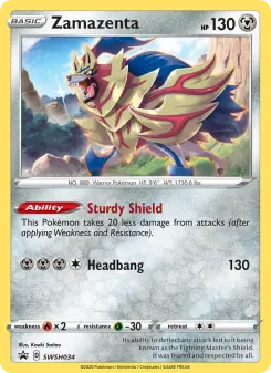 Pokémon-Karte Zamazenta SWSH034
