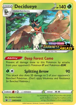 Pokémon-Karte Decidueye SWSH035