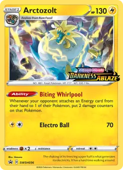 Pokémon-Karte Arctozolt SWSH036