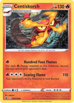 Pokémon-Karte Centiskorch SWSH048
