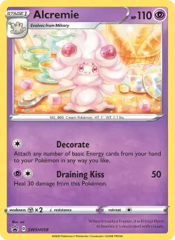 Pokémon-Karte Alcremie SWSH058