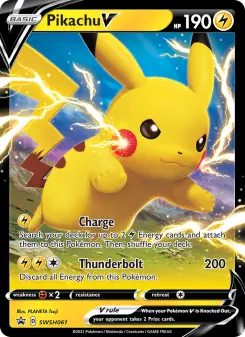 Pokémon-Karte Pikachu V SWSH061