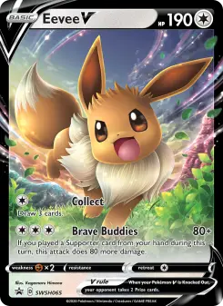 Pokémon-Karte Eevee V SWSH065