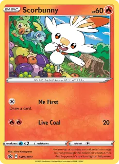 Pokémon-Karte Scorbunny SWSH071