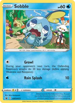 Pokémon-Karte Sobble SWSH073