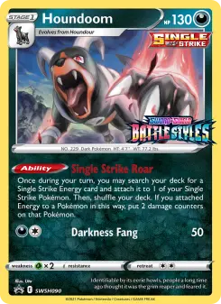 Pokémon-Karte Houndoom SWSH090