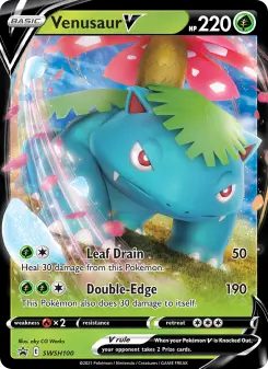 Pokémon-Karte Venusaur V SWSH100