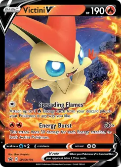 Pokémon-Karte Victini V SWSH104