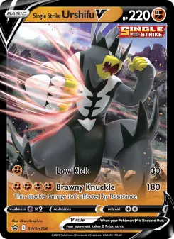 Pokémon-Karte Single Strike Urshifu V SWSH106