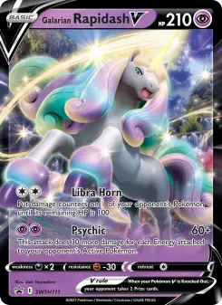 Pokémon-Karte Galarian Rapidash V SWSH111