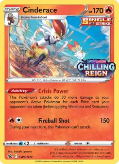 Pokémon-Karte Cinderace SWSH112