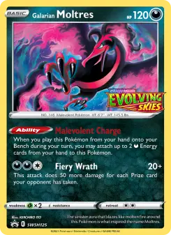 Pokémon-Karte Galarian Moltres SWSH125