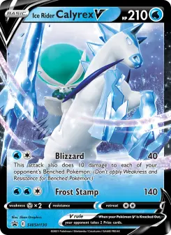 Pokémon-Karte Ice Rider Calyrex V SWSH130