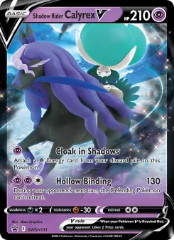 Pokémon-Karte Shadow Rider Calyrex V SWSH131