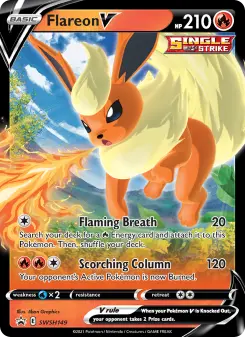 Pokémon-Karte Flareon V SWSH149