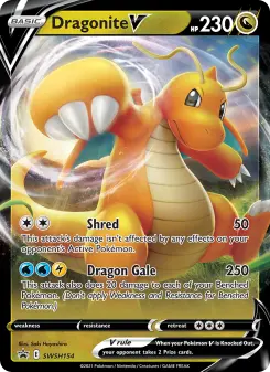 Pokémon-Karte Dragonite V SWSH154