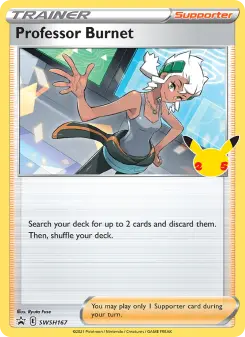 Pokémon-Karte Professor Burnet SWSH167