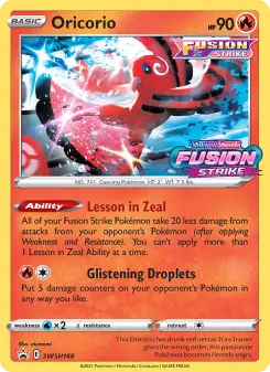 Pokémon-Karte Oricorio SWSH168