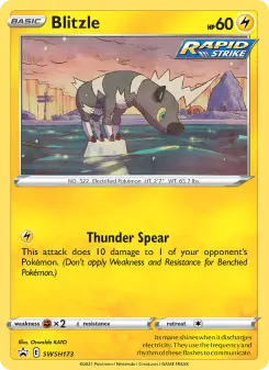 Pokémon-Karte Blitzle SWSH173