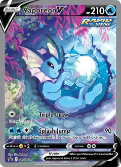 Pokémon-Karte Vaporeon V SWSH181
