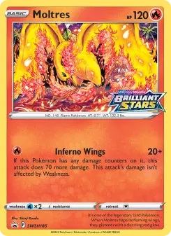 Pokémon-Karte Moltres SWSH185