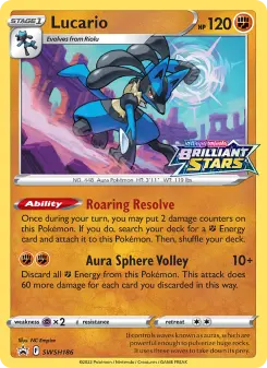 Pokémon-Karte Lucario SWSH186