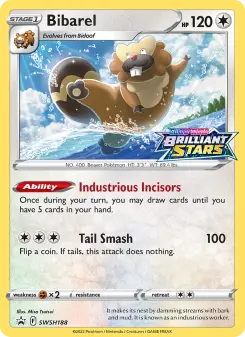 Pokémon-Karte Bibarel SWSH188