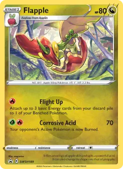 Pokémon-Karte Flapple SWSH189