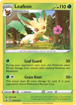 Pokémon-Karte Leafeon SWSH191