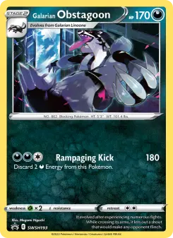 Pokémon-Karte Galarian Obstagoon SWSH193