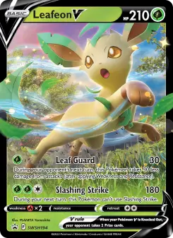 Pokémon-Karte Leafeon V SWSH194