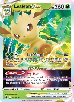 Pokémon-Karte Leafeon VSTAR SWSH195