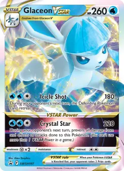 Pokémon-Karte Glaceon VSTAR SWSH197