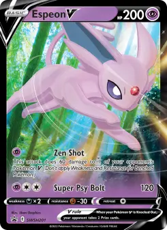 Pokémon-Karte Espeon V SWSH201