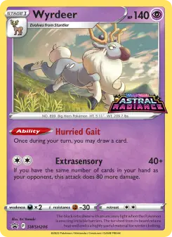 Pokémon-Karte Wyrdeer SWSH206