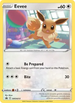 Pokémon-Karte Eevee SWSH212