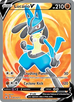 Pokémon-Karte Lucario V SWSH213