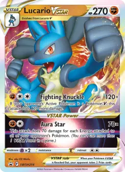 Pokémon-Karte Lucario VSTAR SWSH214