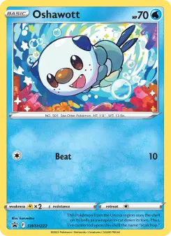 Pokémon-Karte Oshawott SWSH222