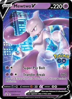 Pokémon-Karte Mewtwo V SWSH223
