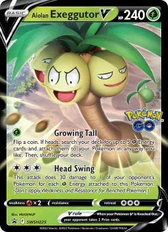 Pokémon-Karte Alolan Exeggutor V SWSH225