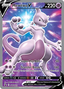 Pokémon-Karte Mewtwo V SWSH229