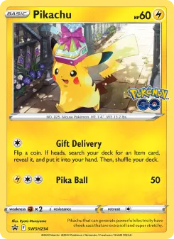 Pokémon-Karte Pikachu SWSH234