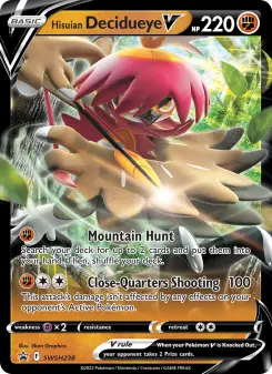 Pokémon-Karte Hisuian Decidueye V SWSH238