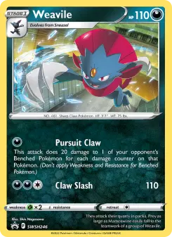 Pokémon-Karte Weavile SWSH246