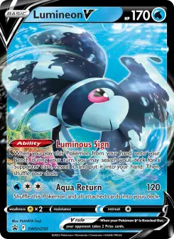 Pokémon-Karte Lumineon V SWSH250