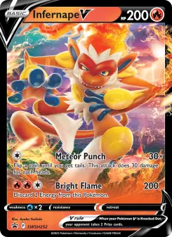 Pokémon-Karte Infernape V SWSH252
