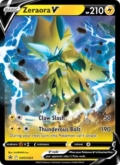 Pokémon-Karte Zeraora V SWSH263