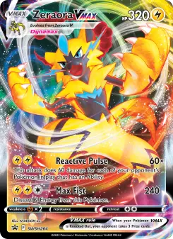 Pokémon-Karte Zeraora VMAX SWSH264